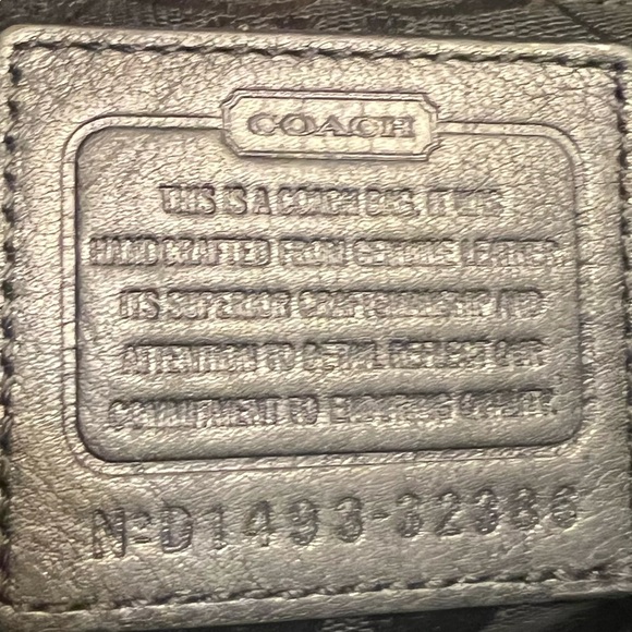 COACH 2014 Bleecker Grommets Mini Duffel Bag Black Leather 32386 Rare - Picture 9 of 16